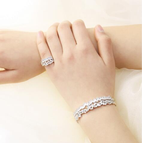 Diamond Bracelet Ring Set